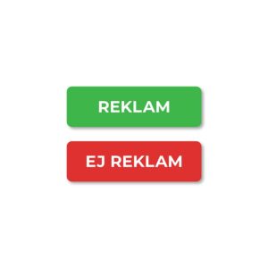 Fastighetsbox Skylt Reklam/Ej reklam 30 st